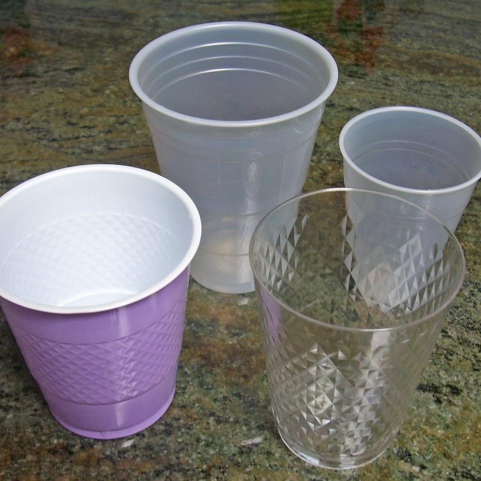 plastic cups