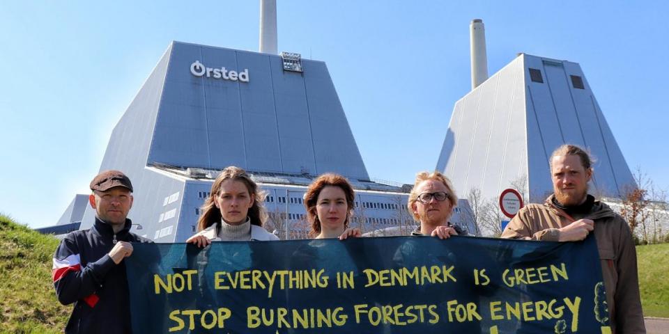 NOAH activists in fronto Avedøreværket